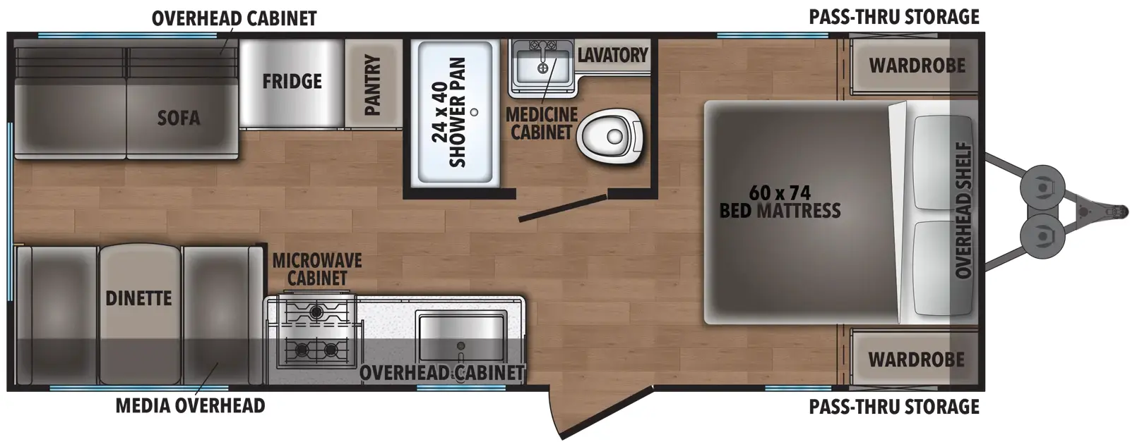 Shasta I 5 Edition & Compact 521CK Floorplan